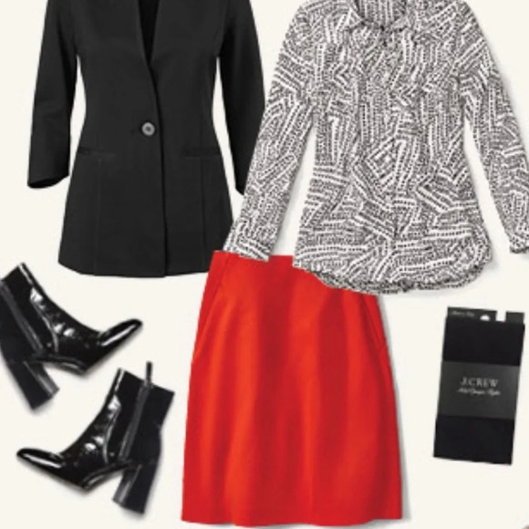 CAbi Sakura Red ALine Skirt. Size 10. NWT. - Picture 2 of 12